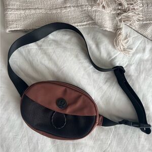 lululemon athletica Take it On Bag Brown and Black Crossbody Bag